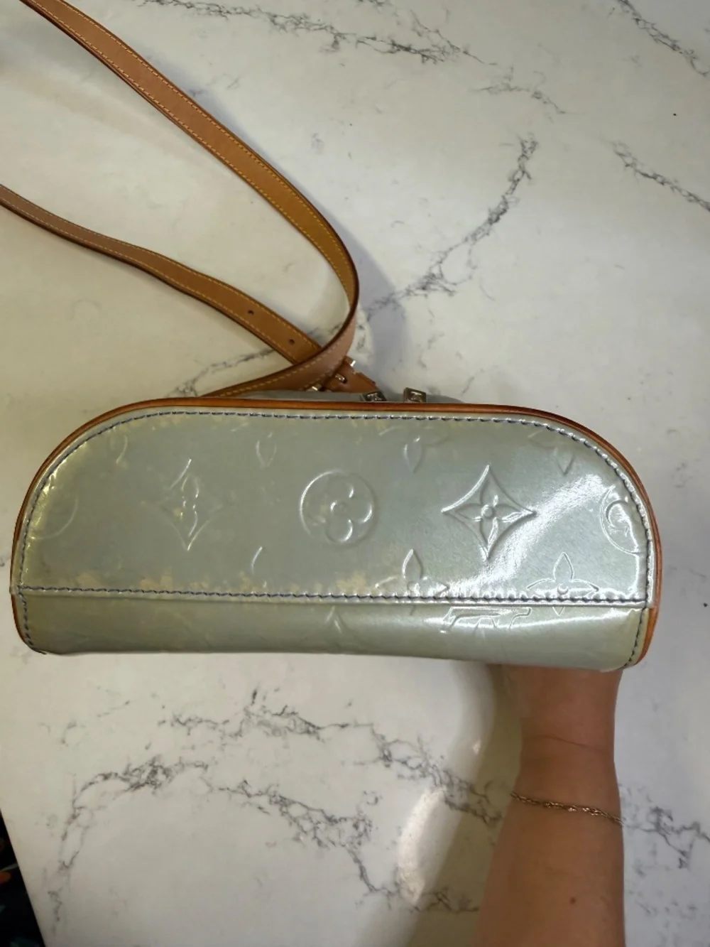 Louis Vuitton Sullivan Vertical PM Monogram Vernis Lavande M91258 2003 Authentic
